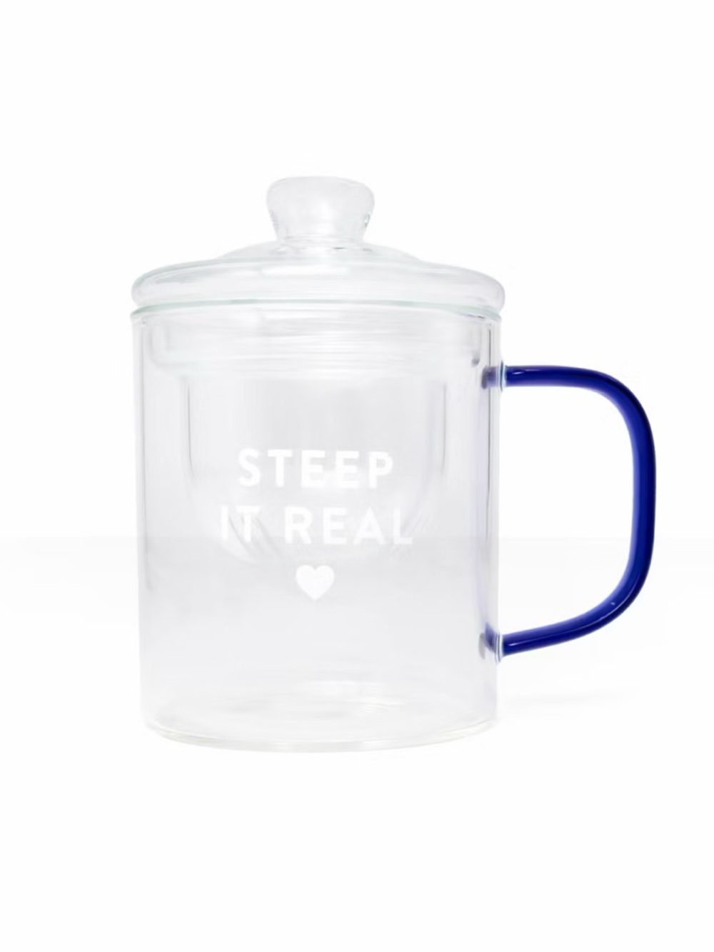 Target Tea Infuser Mug “Steep it Real” Blue